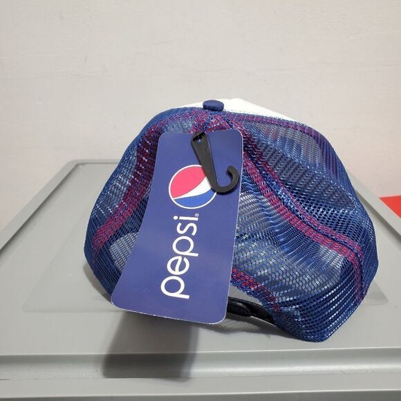 Pepsi Cola Soda Men's Officially Licensed Classic Logo Foam Trucker Hat Cap - Picture 5 of 9